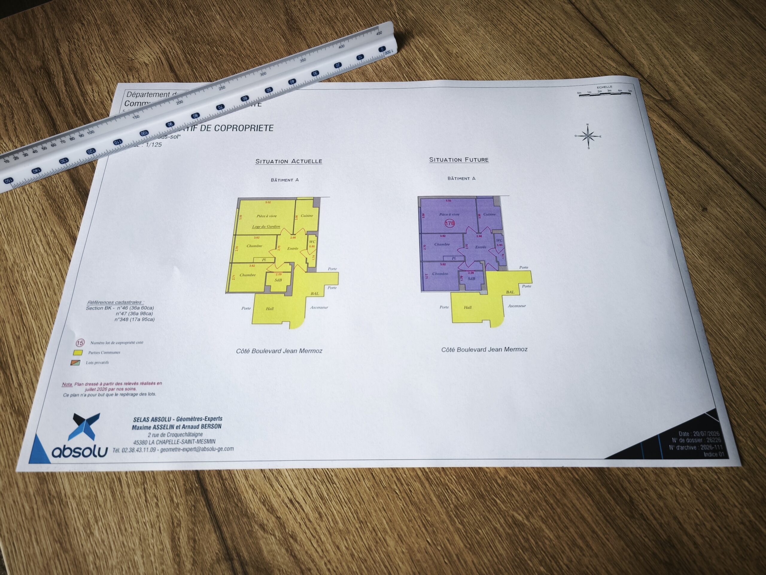 Modificatif de Copropriété Géomètre